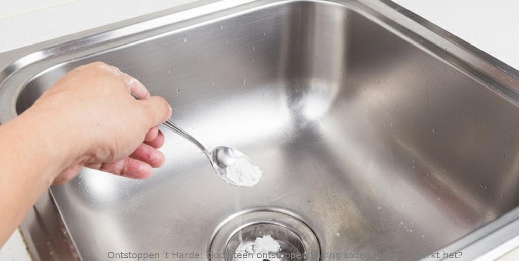 Gootsteen ontstoppen baking soda t Harde | Werkt het?