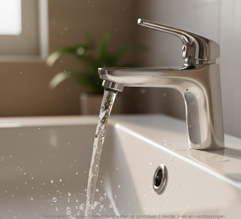 Impact hard water op gootsteen t Harde: kalk en verstoppingen
