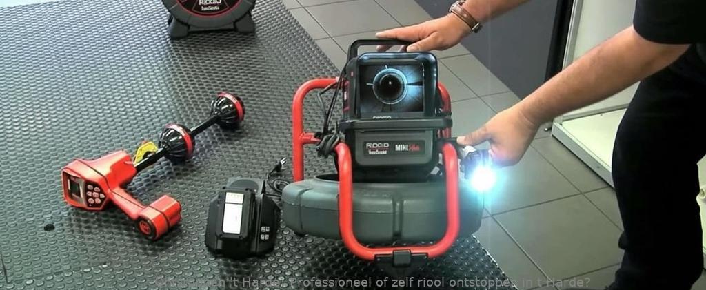 Professioneel of zelf riool ontstoppen in t Harde?