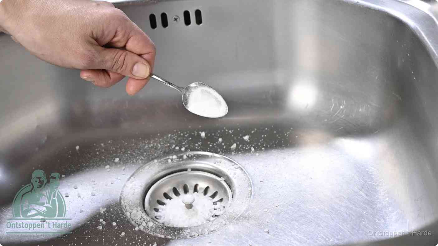 Riool ontstoppen soda azijn in t Harde