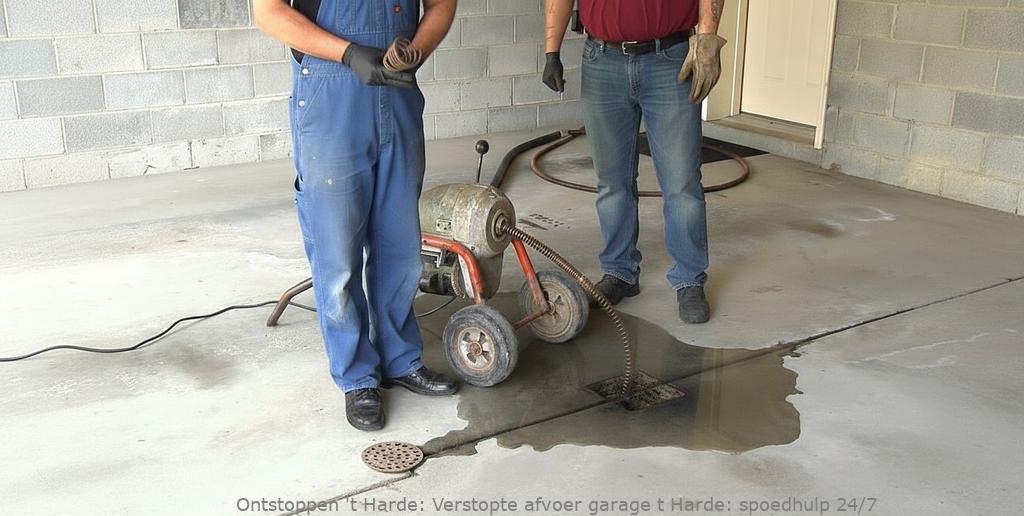 Verstopte afvoer garage t Harde: spoedhulp 24/7